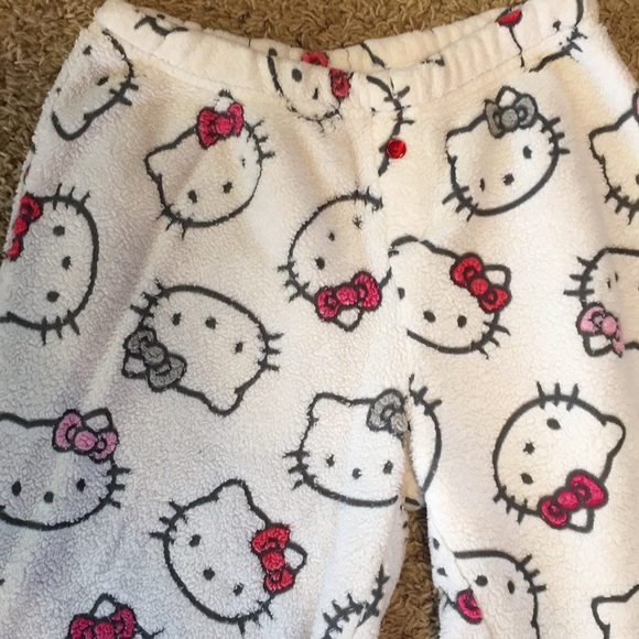 hello kitty pajama pants fuzzy